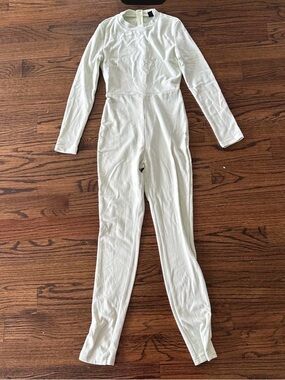 SHEIN Pale Green Long-Sleeve Jumpsuit